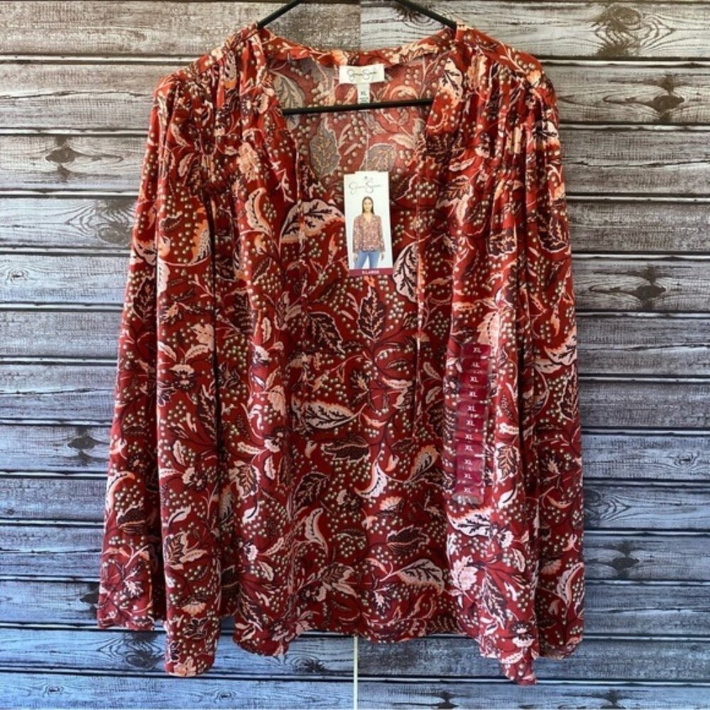 NWT Jessica Simpson Women's Long-Sleeved Top Size XL